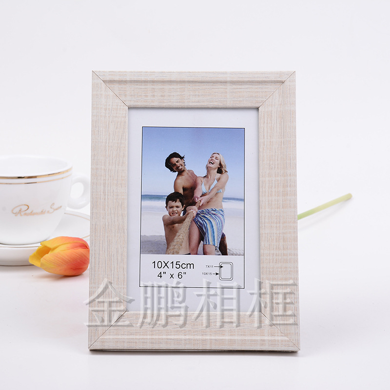 美式相框欧式乡村木复古摆台组合创意装饰画框挂墙3/6/7/8/10寸