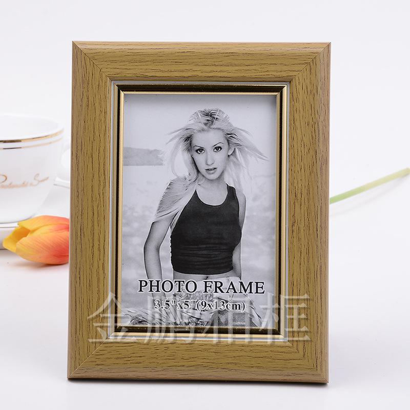 美式相框欧式乡村木复古摆台组合创意装饰画框挂墙3/6/7/8/10寸