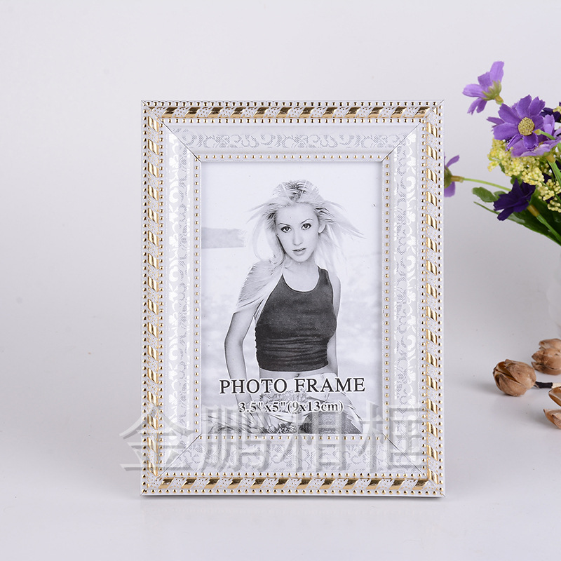 欧式做旧实木6寸7寸10寸相框摆台 美式乡村创意复古房间装饰相框