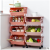 The new multi-layer shelf pulley storage rack contains fruit and vegetable basket