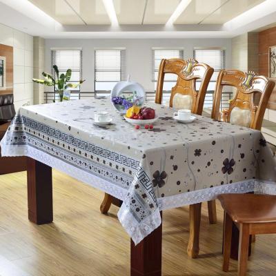 Tablecloth 6 person table PVC printed tablecloth.