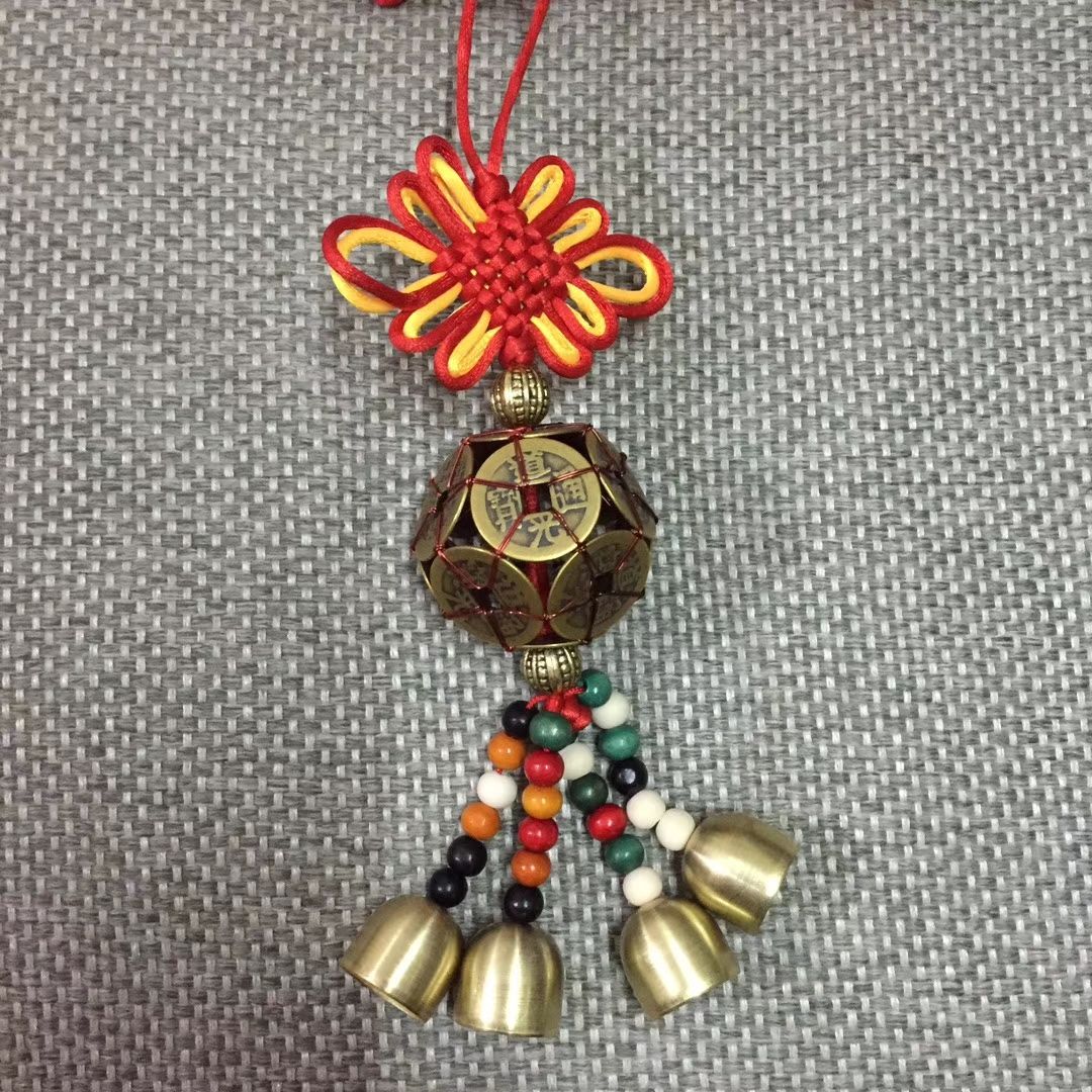 新款全铜路路通 时来运转 铃铛挂件