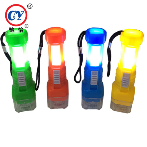 night hiking lighting flashlight plastic 2-in-1 lighting flashlight daily necessities lanyard flashlight