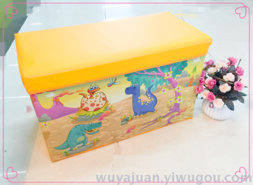 Ge Lai Cartoon Waterproof Folding Extra Large 60x35x30 Storage Stool Clothing Toy Storage Box Wholesale