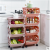 The new multi-layer shelf pulley storage rack contains fruit and vegetable basket