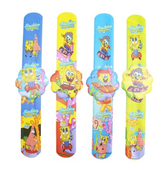 活动小礼品批发一元以下卡通海绵宝宝啪啪圈手