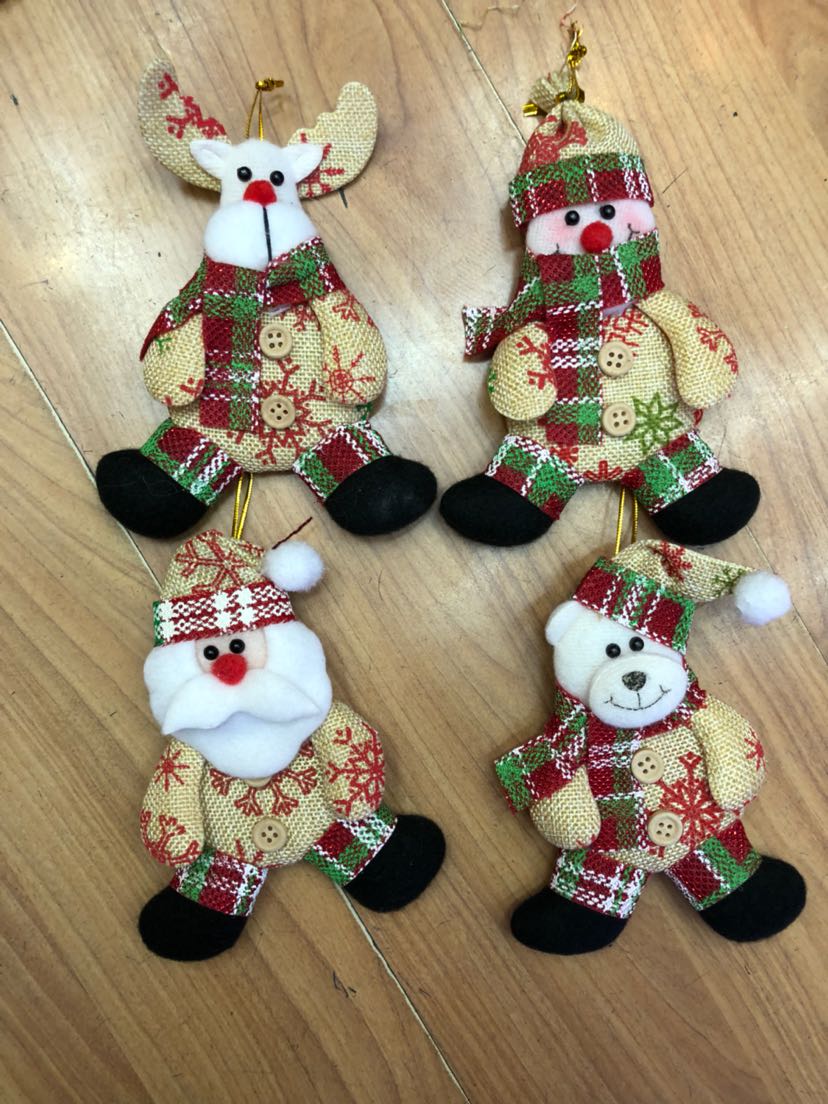 圣诞布艺卡通挂件