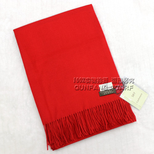 Qunfang Love Bristle Tassel Cashmere-like Scarf Women‘s Scarf Classic Solid Color cashmere Scarf Shawl