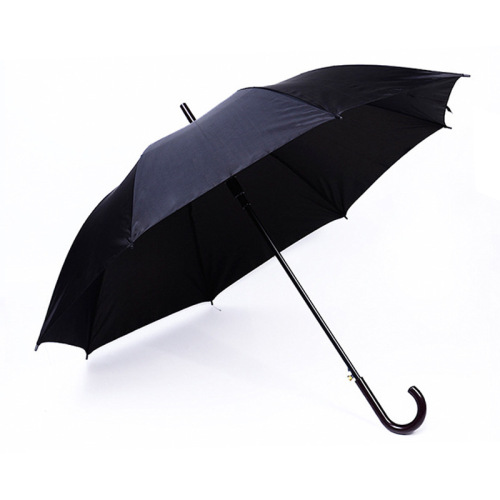 factory direct black men‘s long umbrella 8k curved handle long handle umbrella long large umbrella customized printing advertisement