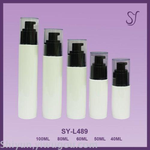 100ml 80ml 60ml 50ml 40ml cylindrical skin care lotion packaging bottle