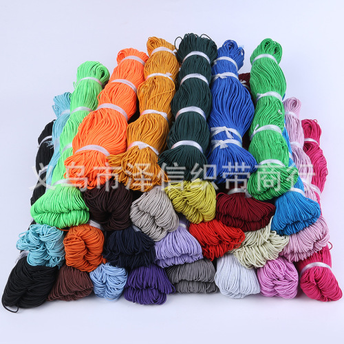 Round 0.12cm Imported Elastic Band Available Top Cuft String Tag Clothes Accessories Color Complete Manufacturer