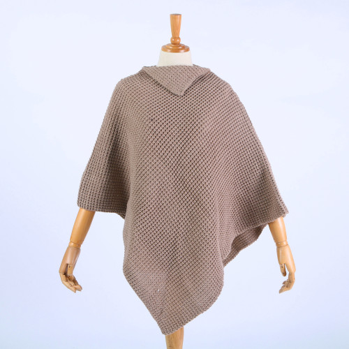 Shawl New Triangle Lapel Shawl Knitted Blouse Featured Lapel Women‘s Coat