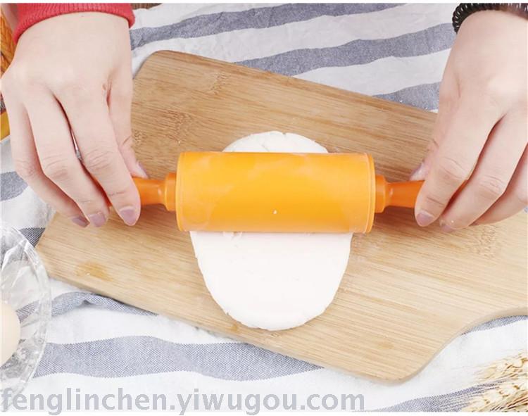 烘焙工具厨房不粘硅胶擀面杖擀饺子皮神器面粉