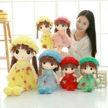 New Exclusive Design Colorful Adorable 3D Face Plush Doll For Little Girls
