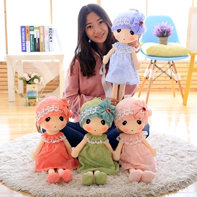 Factory Direct Sale Colorful Cuddly Plush Clothing Doll For Girls In Stock