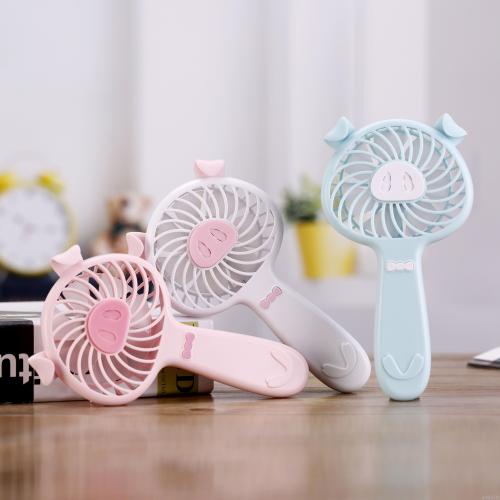 yongkuo usb charging cartoon pig desktop small fan essential oil aromatherapy portable fan usb mute handheld fan