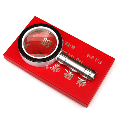SZ-2289 with 12led Light 10 Times Double-Layer Lens Handheld Reading Magnifying Glass Yiwu Magnifying Glass Wholesale