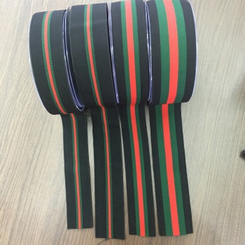 厂家直销 色织平面条纹 时装带裙裤装饰弹力松