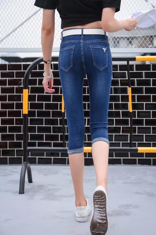 新款女牛仔短裤7分4分裤韩版潮流款