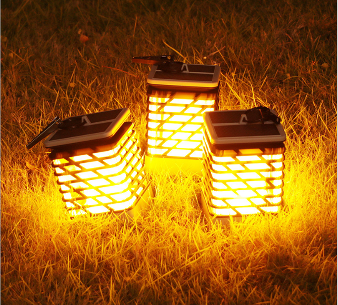 Supply Cross Boundary Led Household Solar Light Candle Lamp Outdoor Cross Boundary Led Household Solar Light Candle Lamp Outdoor Lawn Waterproof Simulation Torch Courtyard