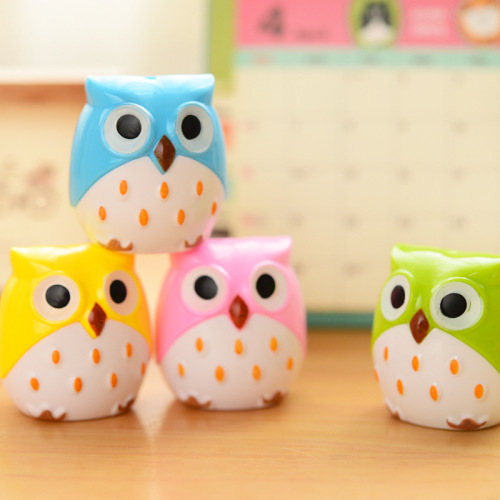 Creative Cute Cartoon Owl Pencil Sharpener Learning Stationery Pencil Sharpener Children Gift Primary School Prize 