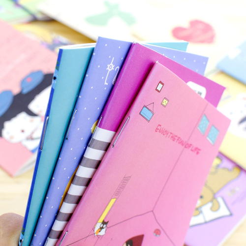 factory wholesale creative cute cartoon notebook stationery school supplies small notebook notepad event gifts
