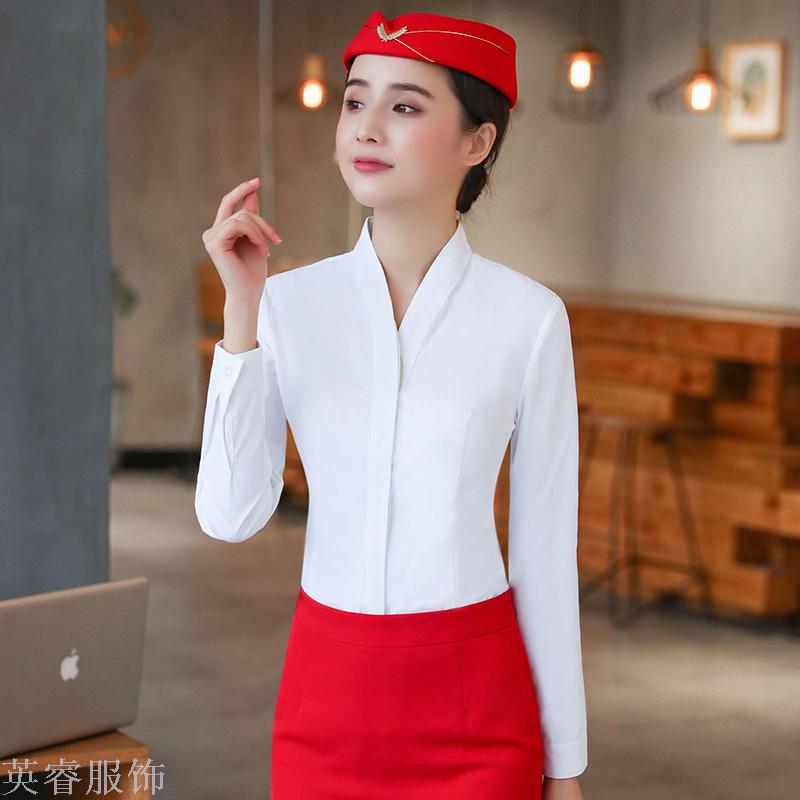 职业套装女夏2018新款时尚雪纺衬衫中袖衬衣短裙夏季工装ol工作服