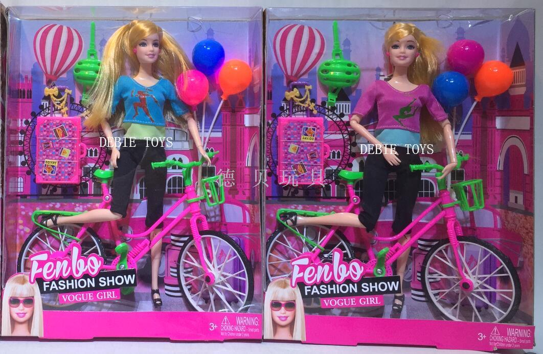 barbie doll bicycle toy