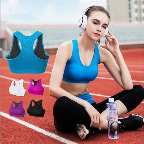 New Style Sports Underwear Women‘s Wireless Exercise Bra Vest Running Shockproof Yoga Push up Bra Women‘s Clothing