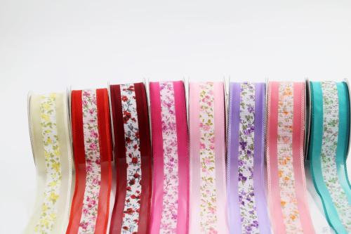rib printed ribbon lace ribbon hat belt
