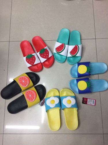 blowing pvc fruit slippers boys and girls shoes