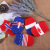 Spring and summer thin national flag baby socks breathable moisture absorption children's socks wholesale.