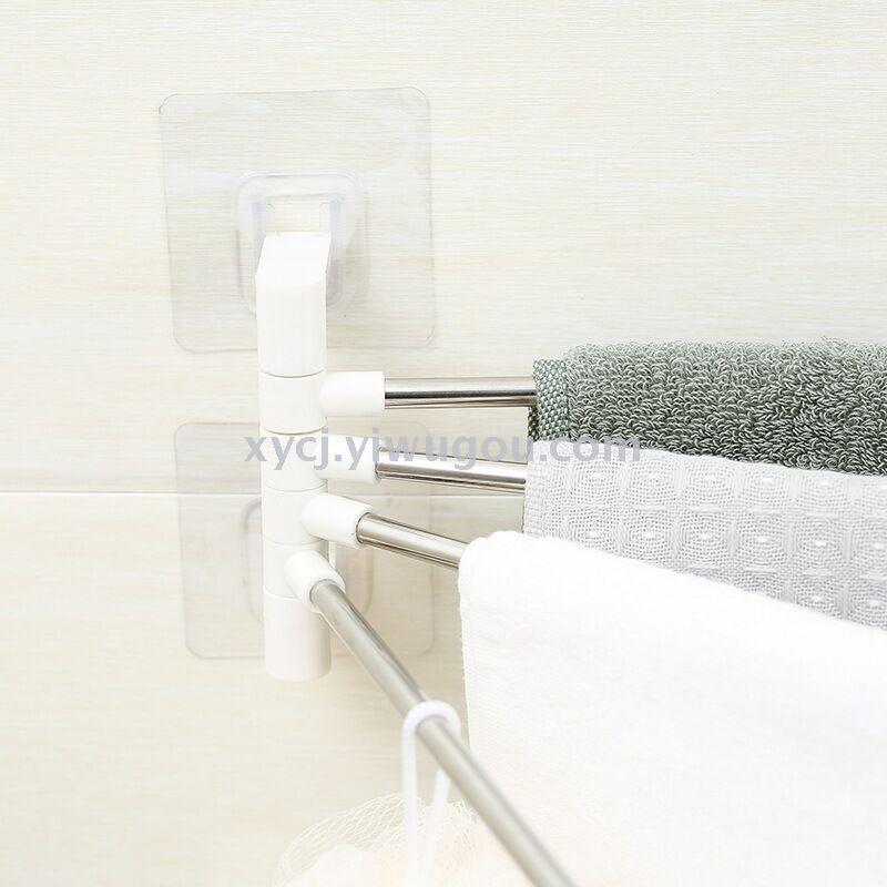 Seamless four-bar towel rack, stainless steel towel rack, multi-functional for kitchen and bathroom pic 3