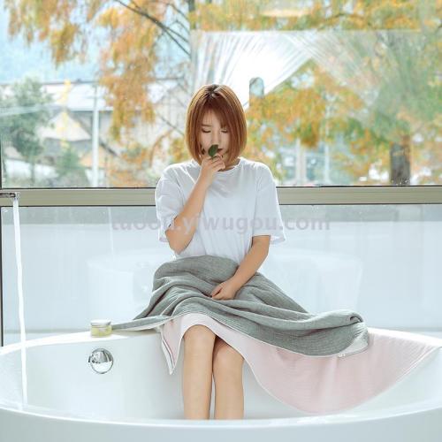 Pure Cotton Gauze Bath Towel Shangju Japanese Muji Plain Style Bath Towel Home Gift Group Purchase Love Home