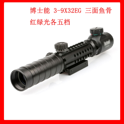 Doctor Neng 3-9 X32 Fishbone Aiming Three-Side Guide Rail Telescopic Sight Laser Flashlight Can Be Installed