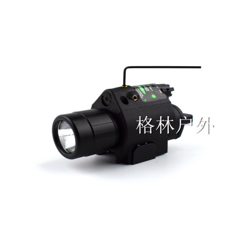 m6 green laser + white flashlight combination led external green laser hanging 20mm card slot integrated sight