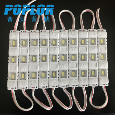 LED 5730 module /3 chips/ light emitting light source/ plastic/ waterproof / White / red / yellow / Green / blue/ pink