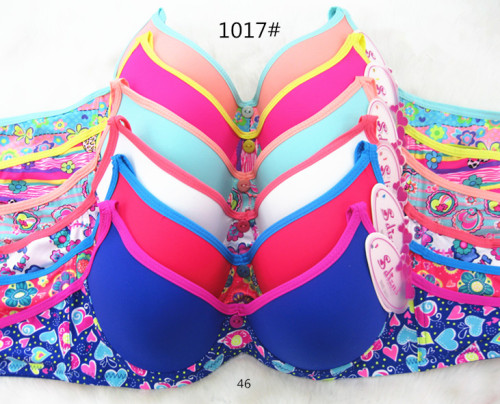 Women‘s Underwear with Patchwork Printed Bra Exported to South America Student in Stock