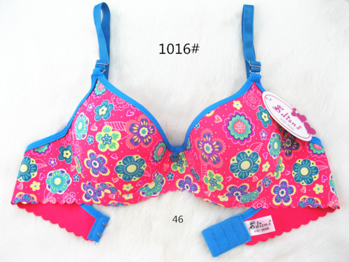 new exported to south american girls bra printing student bra small cup bra