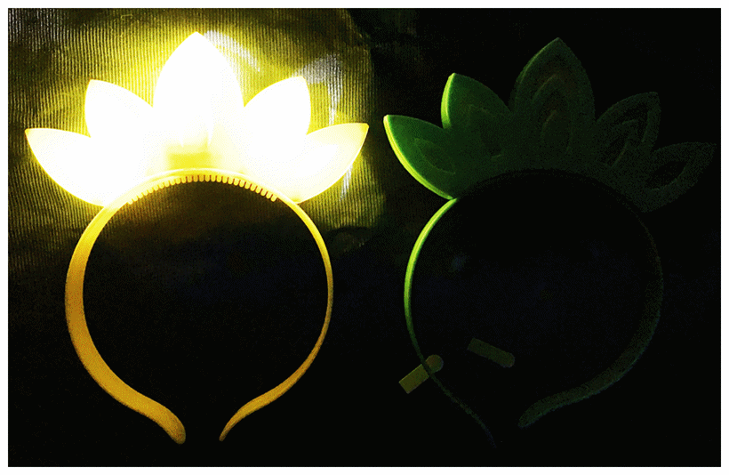 厂家 发光闪光皇冠头箍头饰晚会活动演唱会道具 发光玩具地摊热卖