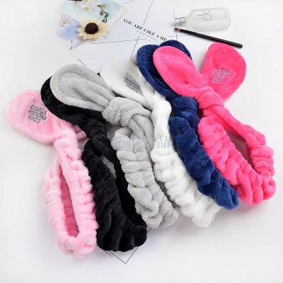 Hot style fluffy letter hair with cute rabbit ears wide side washing hair band hair band.