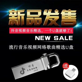 抖音快手热门歌曲网红短视频 车载U盘 16G安