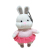 Custom Company Mascot Souvenir  Plush Personalized Funny Stuffed Rabbit Toys