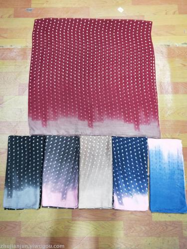 gradient dotted prints pattern fashion voile scarf colors and styles