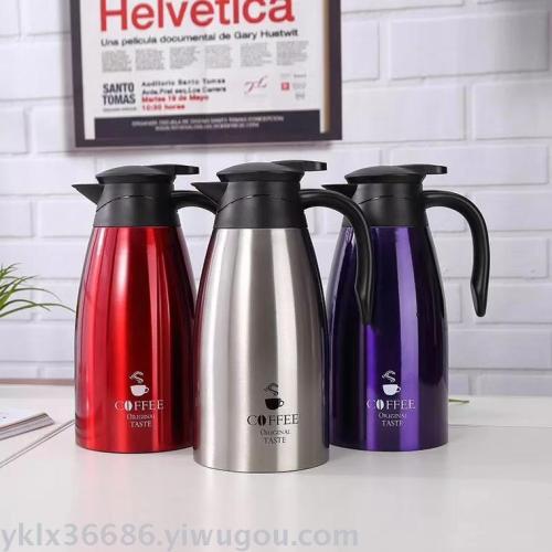 1500ml -- 2000ml Vacuum Coffee Pot Kettle Customizable Logo Gift Pot