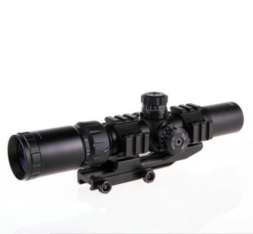 1.5-4 x30 telescopic sight three-sided fishbone aiming belt guide rail one-piece extension fixture sniper mirror