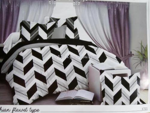 Black and White Three-Piece Four-Piece Six-Piece Bed Sheet Quilt Cover Pillowcase