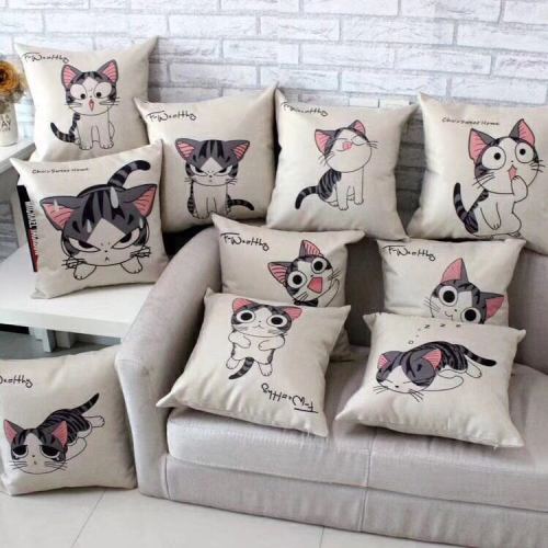 Naughty Cat Printed Pillowcase