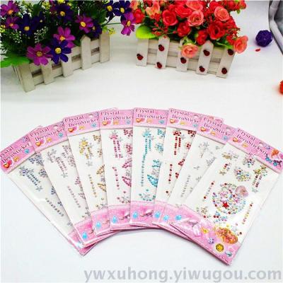 Model acrylic drill stick mobile phone stickers, stickers, stickers.