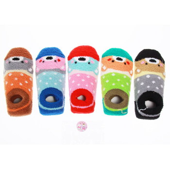 富贵FUGUI冬季儿童卡通小鸡小鸭睡眠鞋袜